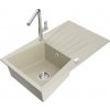 MEXEN/S MEXEN/S - Cesar granitový drez 1-miska s odkvapkávačom vrátane batérie Flora, béžová 6514-69-670401-00 MEXEN/S MEXEN/S - Cesar granitový drez 1-miska s odkvapkávačom vrátane batérie Flora, béžová 6514-69-670401-00