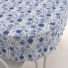 Biante Dekoračný oválny obrus PML-090 Modré jarné kvety na bielom 140x200 cm Biante Dekoračný oválny obrus PML-090 Modré jarné kvety na bielom 140x200 cm