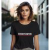 Bullshirt.sk Dámske tričko - ABCDEFUCKYOU Čierna XXL Bullshirt.sk Dámske tričko - ABCDEFUCKYOU Čierna XXL