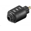 Adaptér optický konektor 3,5 mm samica - Toslink samec Adaptér optický konektor 3,5 mm samica - Toslink samec