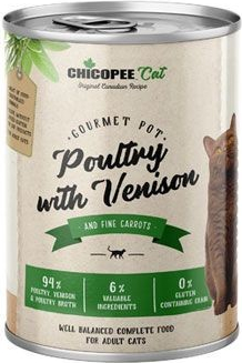 Chicopee Cat Gourmet Pot Poultry Venison 400 g