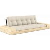 Karup Design ľanová rozkladacia pohovka 244 cm Base sivo-béžová Karup Design ľanová rozkladacia pohovka 244 cm Base sivo-béžová