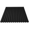 Plotový obojstranne farebný plech Bilka S18, 2000 x 1100mm RAL 9005 (čierna) 0.4mm matná