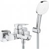GROHE Cubeo Professional - Páková vaňová batéria so sprchovým setom, chróm 1018140000 GROHE Cubeo Professional - Páková vaňová batéria so sprchovým setom, chróm 1018140000
