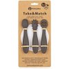 PETITE&MARS Set 3 ks silikónových tréningových lyžičiek Take&Match Bitter Cocoa 6m+ PETITE&MARS Set 3 ks silikónových tréningových lyžičiek Take&Match Bitter Cocoa 6m+