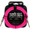 Ernie Ball Flex Instrument Cable 10' Pink