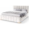 Wilsondo Manželská čalúnená posteľ s úložným priestorom Austin 160x200 - biela Wilsondo Manželská čalúnená posteľ s úložným priestorom Austin 160x200 - biela