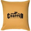 Chopper nápis - Vankúš 50x50 - 50x50 - Vrátane výplne ( Zlatožltá ) Chopper nápis - Vankúš 50x50 - 50x50 - Vrátane výplne ( Zlatožltá )