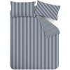 Tmavomodré flanelové obliečky na dvojlôžko 200x200 cm Stripe – Catherine Lansfield Tmavomodré flanelové obliečky na dvojlôžko 200x200 cm Stripe – Catherine Lansfield