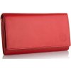 Dámska peňaženka Betlewski kožená červená so zapínaním na patentku, horizontálna Dámska peňaženka Betlewski kožená červená so zapínaním na patentku, horizontálna