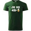 Je mi 50 pivo - Klasické pánske tričko vyššej gramáže - XL ( Fľaškovozelená ) Je mi 50 pivo - Klasické pánske tričko vyššej gramáže - XL ( Fľaškovozelená )
