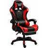 NEROX Herné kreslo červené – polohovateľné 90–150°, ergonomické, s opierkou na nohy a vibračným vankúšikom na chrbát NEROX Herné kreslo červené – polohovateľné 90–150°, ergonomické, s opierkou na nohy a vibračným vankúšikom na chrbát