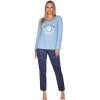 Dámske pyžamo Cappuccino modré L Dámske pyžamo Cappuccino modré L