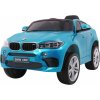 Joko Elektrické autíčko BMW X6M lakované penové kolesá kožená sedadlo USB modrá Joko Elektrické autíčko BMW X6M lakované penové kolesá kožená sedadlo USB modrá