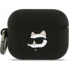 Karl Lagerfeld 3D Logo NFT Choupette Head Silikonové Pouzdro pro AirPods Pro 3 Black Karl Lagerfeld 3D Logo NFT Choupette Head Silikonové Pouzdro pro AirPods Pro 3 Black