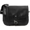 Kožená kabelka cez rameno Alessia Tuscany Leather Farba: Čierna Kožená kabelka cez rameno Alessia Tuscany Leather Farba: Čierna