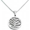 Dámsky náhrdelník 2,5 cm strom života so zirkónmi z chirurgickej ocele S113225090 Dámsky náhrdelník 2,5 cm strom života so zirkónmi z chirurgickej ocele S113225090