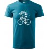 Cyklo kostra - Klasické pánske tričko vyššej gramáže - S ( Tmavý tyrkys ) Cyklo kostra - Klasické pánske tričko vyššej gramáže - S ( Tmavý tyrkys )