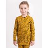 Vlnka detské Merino tričko s dlhým rukávom so vzorom žltá Vlnka detské Merino tričko s dlhým rukávom so vzorom žltá