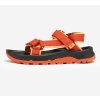 Quechua detské turistické sandále NH500 suchý zips oranžové