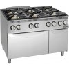 Bartscher Plynový sporák 900 EBO – 6 horákov + elektrická rúra 2/1 GN | Bartscher Bartscher Plynový sporák 900 EBO – 6 horákov + elektrická rúra 2/1 GN | Bartscher