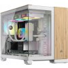 Skrinka Corsair 2500X M-ATX TG Biela/Bambus Skrinka Corsair 2500X M-ATX TG Biela/Bambus