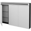 Dreja Trojdverová zrkadlová skrinka MAX GA3O 120 - N03 Graphite Dreja Trojdverová zrkadlová skrinka MAX GA3O 120 - N03 Graphite