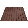 Plotový obojstranne farebný plech Bilka T12, 2000 x 1140mm RAL 8017 (hnedá) matná Plotový obojstranne farebný plech Bilka T12, 2000 x 1140mm RAL 8017 (hnedá) matná