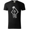 Basketbal kostra - Tričko z organickej bavlny - L ( Čierna ) Basketbal kostra - Tričko z organickej bavlny - L ( Čierna )