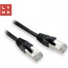 Lynx CS LX-FTP5E-0030-BLACK FTP patch Cat5e PVC CCA 0,3m černý 10ks