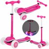 JOKO Skladacia Detská kolobežka SCOOTER s LED svetlom a Zvukom - 20 režimov svietenia a 4 hudobné režimy, nosnsoť 30kg, ružová JOKO Skladacia Detská kolobežka SCOOTER s LED svetlom a Zvukom - 20 režimov svietenia a 4 hudobné režimy, nosnsoť 30kg, ružová