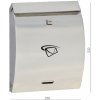 Schránka poštová (250X330x65mm), max. formát listu: C4, leštená nerez /AISI430 Schránka poštová (250X330x65mm), max. formát listu: C4, leštená nerez /AISI430