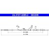 Ťažné lanko, parkovacia brzda ATE 24.3727-3209.2 Ťažné lanko, parkovacia brzda ATE 24.3727-3209.2