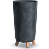 Prosperplast Vysoký kvetináč GRACIE TUBA SLIM antracitový betón 23,9 cm Prosperplast Vysoký kvetináč GRACIE TUBA SLIM antracitový betón 23,9 cm