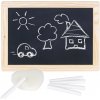 Obojstranná čierna tabuľka s kriedami Obojstranná čierna tabuľka s kriedami