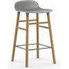 Stolička barová Form dubové drevo 65 cm sivá Stolička barová Form dubové drevo 65 cm sivá