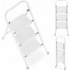 Skladací rebrík, 3-stupňový, biely | HIGHER Skladací rebrík, 3-stupňový, biely | HIGHER