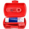 Curaprox Kids travel červený 1x zubná kefka 2x medzizubná kefka CPS 1x zubná pasta melón 6+ 10 ml 1x nálepka darčeková sada Curaprox Kids travel červený 1x zubná kefka 2x medzizubná kefka CPS 1x zubná pasta melón 6+ 10 ml 1x nálepka darčeková sada