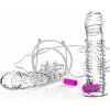 Lonely - vibrating, spiked penis sheath translucent