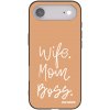 Picasee silikonový černý obal pro Apple iPhone Air - Boss Mama Picasee silikonový černý obal pro Apple iPhone Air - Boss Mama