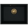 Sink Quality Crypton 60, kuchynský granitový drez 535x400x205 mm + zlatý sifón, čierna, SKQ-CRY.C.1KBO.60.XG Sink Quality Crypton 60, kuchynský granitový drez 535x400x205 mm + zlatý sifón, čierna, SKQ-CRY.C.1KBO.60.XG