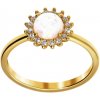 iBrill Zlatý dámsky prsteň s bielym opálom 23554 54.5mm iBrill Zlatý dámsky prsteň s bielym opálom 23554 54.5mm