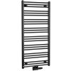 Vodný kúpeľňový radiátor 611 W 600 x 1250 mm čierny Vodný kúpeľňový radiátor 611 W 600 x 1250 mm čierny
