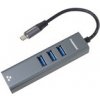PREMIUMCORD Adaptér USB-C na Gigabit 10/100/1000Mbps + 3x USB3.0 konektor PREMIUMCORD Adaptér USB-C na Gigabit 10/100/1000Mbps + 3x USB3.0 konektor