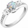 Eppi Strieborný prsteň s opálom a zirkóny Clarke R41404 Eppi Strieborný prsteň s opálom a zirkóny Clarke R41404