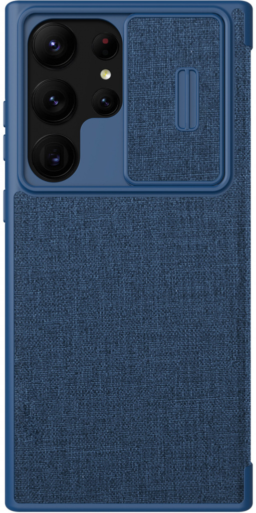 Púzdro Nillkin Qin Book PRO Cloth Samsung Galaxy S23 Ultra modré