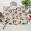 Biante Dekoračné prestieranie na stôl PML-096 Šteniatka na hnedobéžovom 35x45 cm Biante Dekoračné prestieranie na stôl PML-096 Šteniatka na hnedobéžovom 35x45 cm