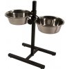 DUVO+ Misky nerezové s nastaviteľným stojanom 56 cm 2 x 24 cm