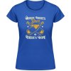 Akciové Dámske Tričko Soft-Style Gildan - Kde je pivo Tam je nádej - Royal Blue - XL - Dámske Akciové Dámske Tričko Soft-Style Gildan - Kde je pivo Tam je nádej - Royal Blue - XL - Dámske