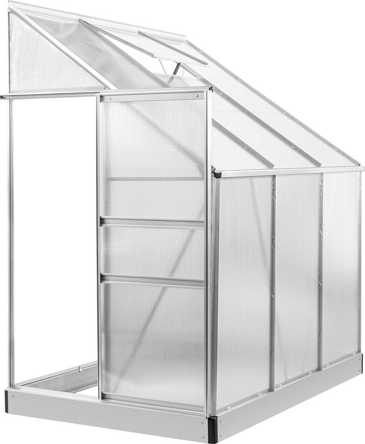 Nabbi Glasshouse skleník k stene 190 x 130 x 205 cm priehľadná